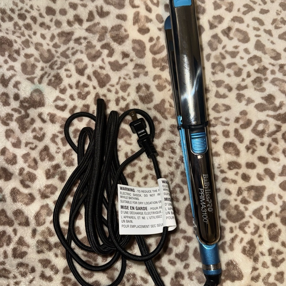 BaBylissPRO Prima3000 Blue and Silver Hair Straightener